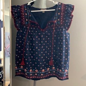 Never work navy J Crew top!